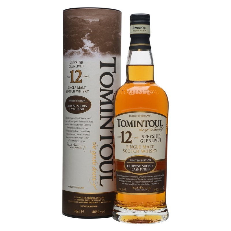 Tomintoul 12 Year Old Sherry Cask Speyside Single Malt Scotch Whisky | 700ML