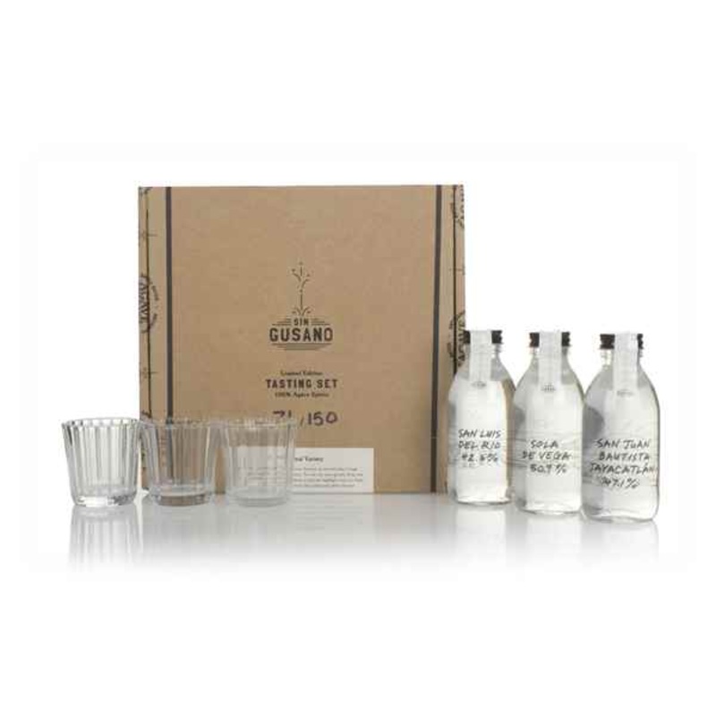 Sin Gusano Agave Spirits Set (3 x 15cl) Mexican Spirit | 450ML