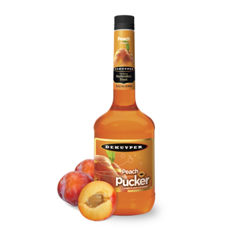 Dekuyper Pucker Peach Schnapps Liqueur | 1L