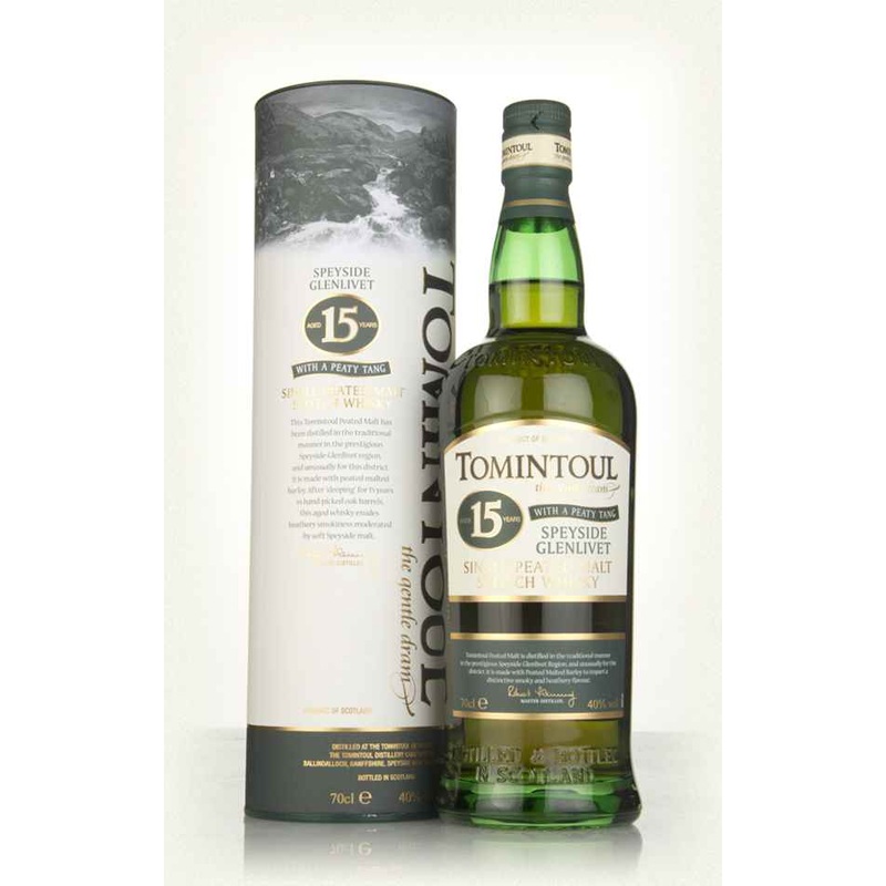 Tomintoul 15 Year Old with a Peaty Tang Single Malt Whiskey | 700ML