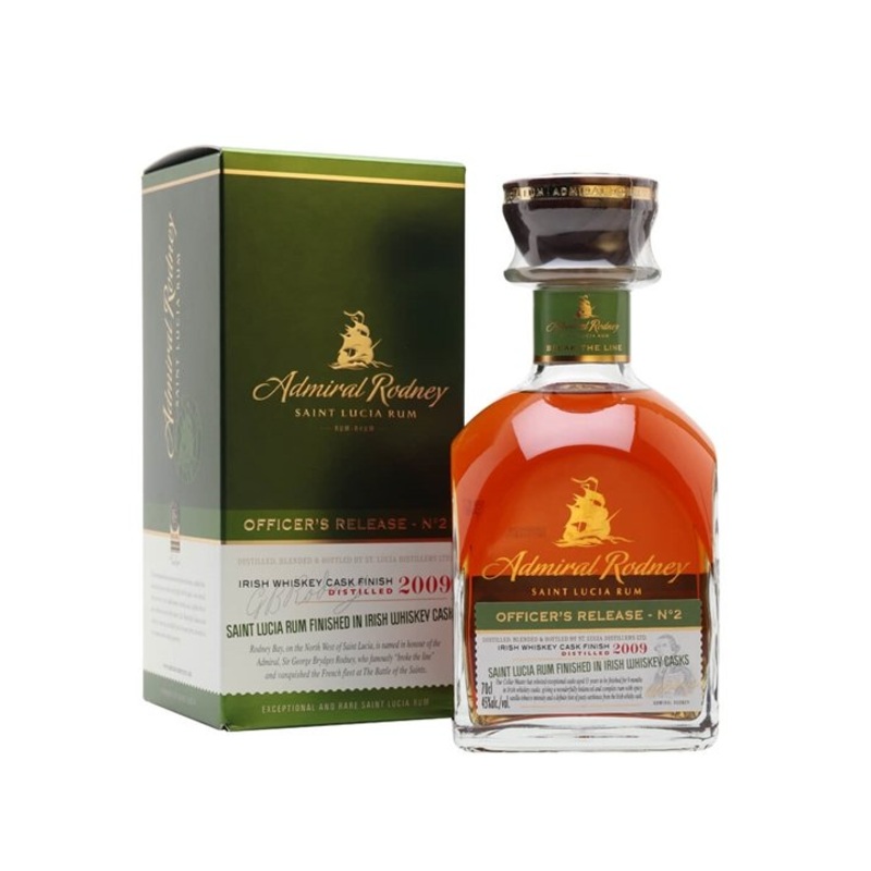 Admiral Rodney Officer's Release No.2 2009 Irish Whiskey Cask Single Traditional Column Rum