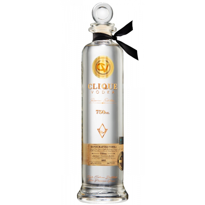 Clique Reserve Edition Artisan Master Blend Limited Edition Small Batch 001 Handcrafted Vodka