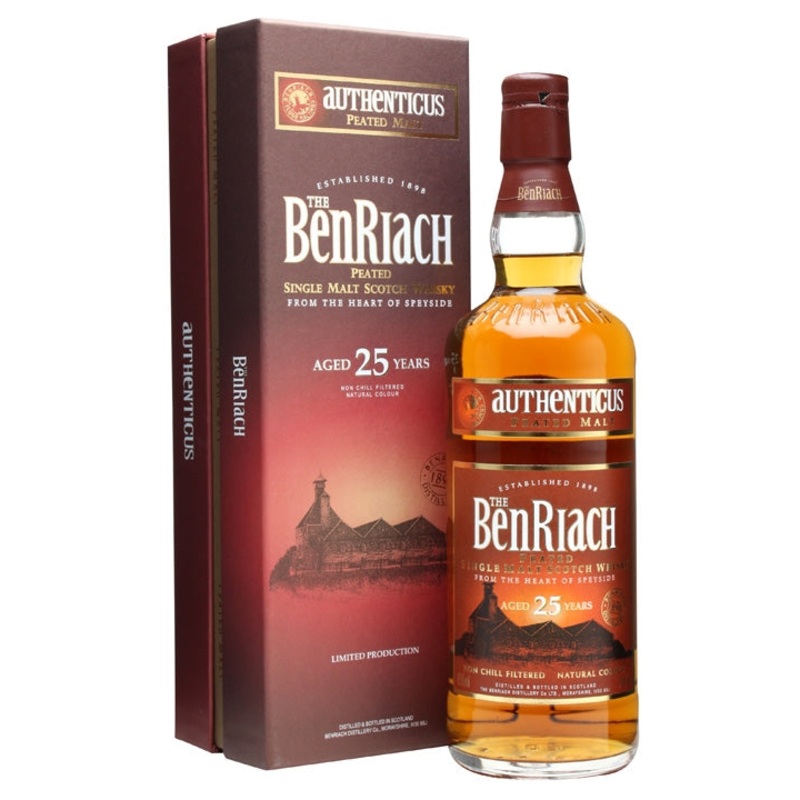Benriach 25 Year Old Authenticus Peated Malt Single Malt Scotch Whisky | 700ML