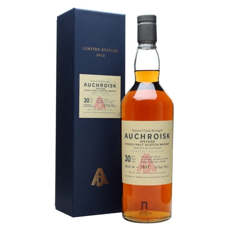 Auchroisk 30 year Old Rare Malt Limited Release 2012 Scotch Whisky