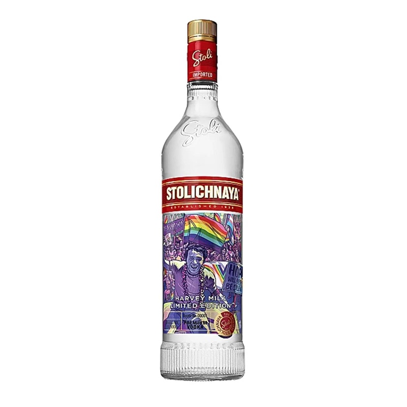 Stolichnaya Harvey Milk Limited Edition Plain Vodka | 700ML